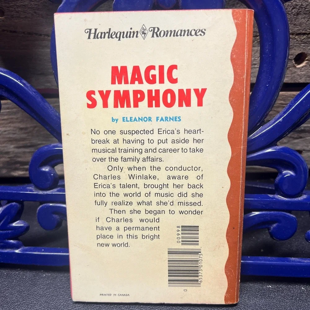 Magic Symphony, by Eleanor Farnes Vintage‎ Harlequin Romance #998 1978